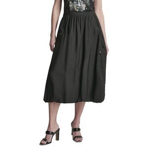 Dkny Womens Pull-On Bubble Hem Cargo Pocket Skirt, Black